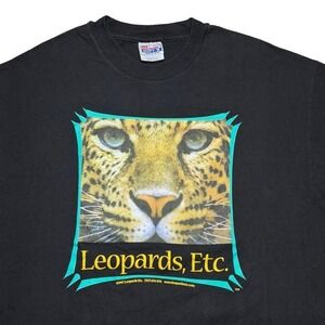 Vintage 90s leopards etc animal nature‎ shirt XL